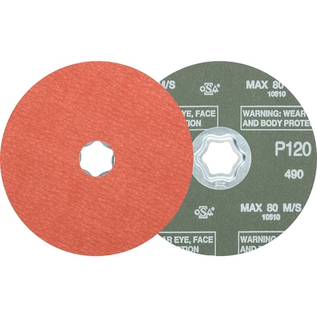 Pferd Combiclick Fiber Disc, 5", A-Cool, 120 Grit 40314